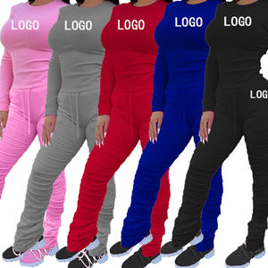 Ensemble de survêtement décontracté à capuche avec logo personnalisé, 2 pièces, pour femmes, taille 3XL, grande taille, été 2024 - Product Image 2