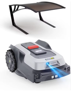 New i105E+Garage, Robotic Lawn Mower without Boundary Cable, Recipient 500m, Max. 600m, RTK+Vision Lawn Robot - Product Image 1