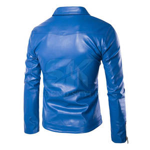 Chaqueta de Cuero Teñido para Hombre, Transpirable, Abrigada para Invierno, Ropa Casual, a un Precio Razonable - Product Image 2