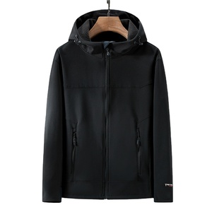 Logotipo personalizado nuevo 100% diseño de algodón marca hombres invierno de gran tamaño pulóver Sudadera con capucha bordado R manga larga Sudadera con capucha sólida - Product Image 2
