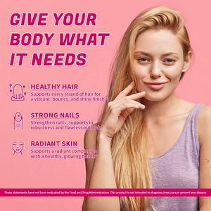 OEM/ODM Biotina Liquida e Collagene 60.000 <span class=keywords><strong>Mcg</strong></span> - Vitamine per il Supporto della Crescita dei Capelli - Gocce Extra Forti per Donne e Uomini - Product Image 2