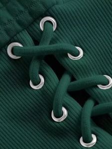 Logo personnalisé Streetwear femmes sweat pull Gym sweats à capuche femmes sweat à capuche court dames décontracté acide lavage haut court sweats à capuche - Product Image 3