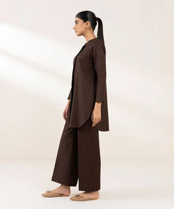 Camisa de Jacquard de algodón liso elegante Kurtis para adultos profesional transpirable cómodo señoras Kurta con diseño Simple - Product Image 2