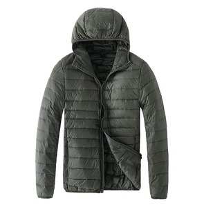 Veste matelassée d'hiver personnalisée avec logo pour homme, imperméable, chaude, style décontracté, veste en duvet respirante - Product Image 1