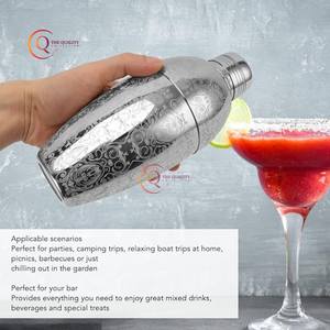 Hot Selling <b>Cocktail</b> <b>Shaker</b> Bar And Restaurant Parties Silver Color Drink <b>Shaker</b> High Great Quality <b>Cocktail</b> <b>Shaker</b> Top Sales - Product Image 2