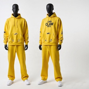 Custom Print Embroidered Heavyweight Baggy Fleece Oversized <b>Running</b> Tracksuit for Men <b>Hoodie</b> Sweatpants Mens Sweatsuits Outfits - Product Image 5