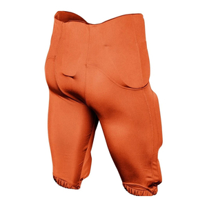 Pantalon de football américain rembourré orange pour homme avec fermeture à ceinture, coupe athlétique, toutes saisons, couleur unie, matière polyester - Product Image 3