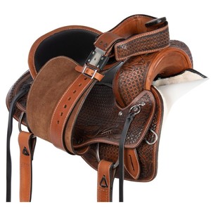 Venta al por mayor de alta calidad personalizable estilo occidental caballo Silla de cuero saltar silla hecha en Pakistán - Product Image 4