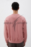 Sweat-shirts à col rond et manches longues en coton de qualité supérieure avec logo personnalisé, effet délavé, pour hommes, femmes et enfants