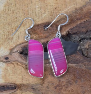 Women Fashion Jewelry Botswana Agate Gemstone <b>Earrings</b> 925 Solid Sterling <b>Silver</b> <b>Earrings</b> for Women Girls <b>Dangle</b> <b>Silver</b> <b>Earrings</b> - Product Image 4