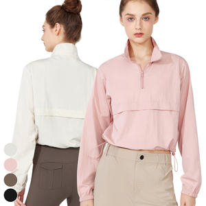 Dos simple et devant à la mode femmes bloc de couleur pull court veste courte et ensemble court - Product Image 6