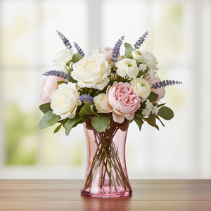 Vase en verre rose Rosario VMA1110PK, soufflé à la machine - 8 - Product Image 4