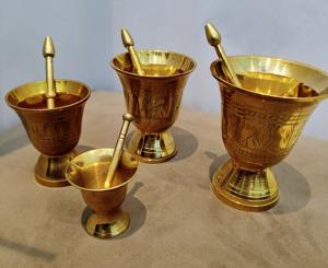 ครกและสากทองเหลืองคุณภาพระดับพรีเมี่ยมสำหรับห้องครัวในบ้านและที่ตั้งแคมป์ - Product Image 4