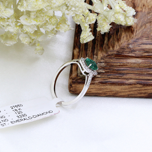 Nueva llegada 18K oro amarillo anillo curativo hecho a mano diseñador joyería de mujer diamante Esmeralda natural certificado IGI clásico mejor - Product Image 4