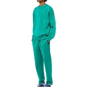 Vêtement de sport d'hiver pour homme de haute qualité en gros, coupe régulière, décontracté, uni, 100% coton, léger, sur mesure, 2 pièces - Product Image 3