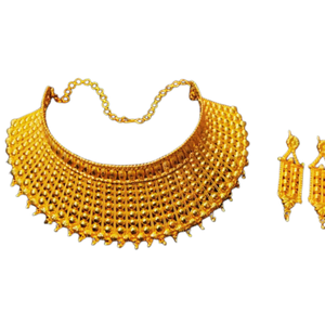 Latets Arrival <b>Necklace</b> <b>Earrings</b> <b>Set</b> with 22K <b>Gold</b> Plated Trendy Style <b>Necklace</b> <b>Earrings</b> <b>Set</b> for Sale by Exporters - Product Image 2
