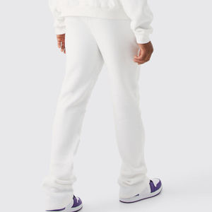 ชุดวอร์มกางเกงสเวตเตอร์สำหรับผู้ชายชุดวอร์มกางเกงสเวตเตอร์มีฮู้ดปักลายและกางเกงขาบานสำหรับฤดูร้อนออกแบบได้ตามต้องการ - Product Image 5