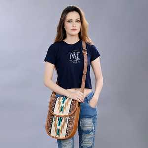 Otoño de lujo estilo occidental vaquera bandolera personalizado Tooled sillín manta borla decoración cierre de cremallera al por mayor - Product Image 2