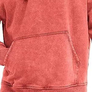 เสื้อมีฮู้ดสำหรับผู้ชายผ้าคอตตอนผ้าเกล็ดปลาขนาดใหญ่100% สไตล์วินเทจปรับแต่งได้500GSM ซักเป็นกรด - Product Image 4