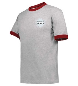 Contraste Collar Ringer Tee - Athletic Heather Camisetas unisex - Product Image 2