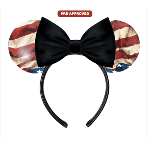 Ella. Accesorios Personalizados de Fábrica Directa, Diadema con Orejas de Ratón Pre-Aprobada, Accesorio para el Cabello de Vinilo Recubierto de Caramelo, para Uso Diario - Product Image 1