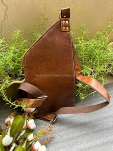 Bolsas de viaje de hombro de cuero genuino Unisex con estilo, bolso de mano, bolsas de dinero multiusos, bolsas de pecho útiles de alta calidad - Product Image 4