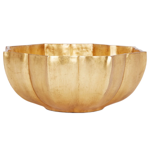 Elegantes cuencos dorados de latón con asas Diseño ovalado Acabado texturizado y soporte de pedestal - Product Image 2