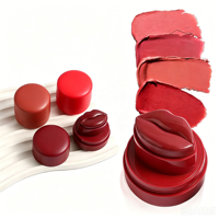 Baume à lèvres et joues Your Logo, formule minérale végane, effet lèvres pulpeuses, fini mat, satiné, velours, rose nude, couleur longue tenue, anti-transfert