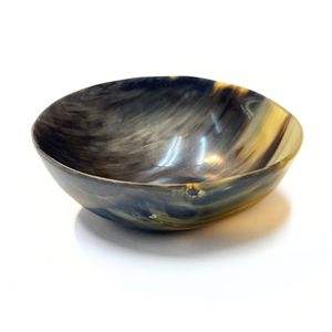 GARDEN WATERS BUFFALO HORN BOWL FOR SERVING FOOD UNIQUE decorative horn bowl for centerpieces Sustainable horn bowl - Product Image 5