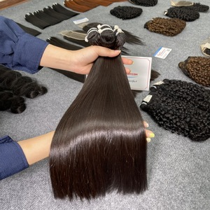 Trame de cheveux raides osseux Extensions de cheveux humains vietnamiens Couleur ombrée SDD Bundles de cheveux raides osseux - Product Image 5