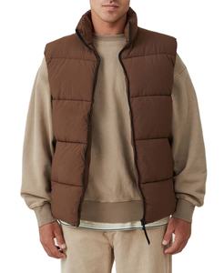 Chaleco Acolchado, Prenda Exterior con Cuello Alto, Chaqueta Sin Mangas Informal con Cremallera para Invierno - Product Image 1