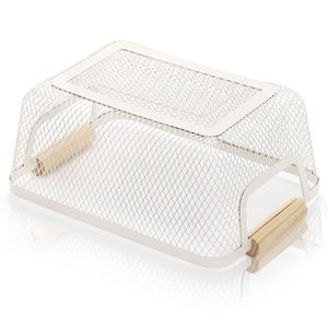 3-Piece <b>Wire</b> <b>Basket</b> Set with Wooden Handle - Kitchen & Home Storage Organizer / Black - Product Image 4