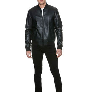 เสื้อแจ็กเก็ตผ้าแคนวาสหนังแท้สำหรับผู้ชายทรงบางปกติกระเป๋าขนสัตว์กันน้ำเป็นมิตรกับสิ่งแวดล้อม - Product Image 4