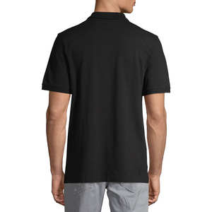 Haute qualité sur mesure hommes pour polos 100% coton élégant noir chemises de golf prix de gros pour adultes - Product Image 3