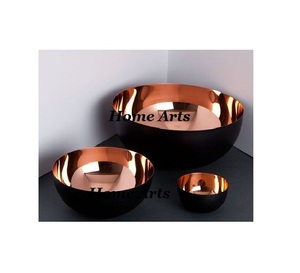 Bol de service de fruits en cuivre de conception tendance Bol à mélanger les aliments de forme ronde de la plus grande qualité à un prix abordable - Product Image 6