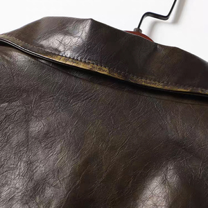 Vente en gros d'usine, veste en cuir de mouton et de vache personnalisée pour hommes, streetwear, mode d'hiver, vente chaude - Product Image 3