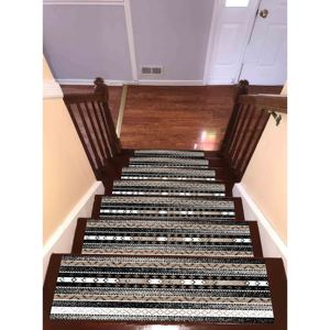 Alfombra Estampada con Diseño Kilim - Navajo, Azteca, Moderna, Delgada, Fácil de Limpiar, Goblen - Product Image 4