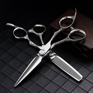 Ensemble de ciseaux amincissants pour salon de coiffure et salon professionnel chaud et élégant pour la main gauche - Product Image 3