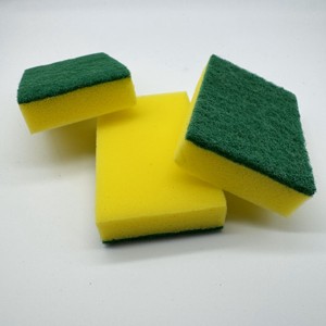 Casalina ฟองน้ำขัดขนาดกลางสำหรับทำความสะอาดจานหนัก3ชิ้น (ขนาด12x8x3ซม. 1ป้ายตามต้องการ) - Product Image 5