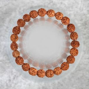 NOVAMART Fine Certified 5 Mukhi Indonesia Rudraksha Bracelet Jupiter Hindu <b>Men</b> Women Natural Ball Shape Astrological Benefits Po - Product Image 4