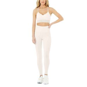 Conjunto Deportivo de 2 Piezas para Mujer, Talla Grande, Cintura Alta, Levanta Glúteos, Diseño de Malla Transpirable, Parte Delantera Sólida - Product Image 1