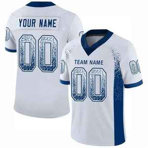 Camiseta de fútbol universitario para hombre de 100% poliéster personalizada, protección UV corta, transpirable, 180g, estampado por sublimación, uso deportivo, todo - Product Image 2