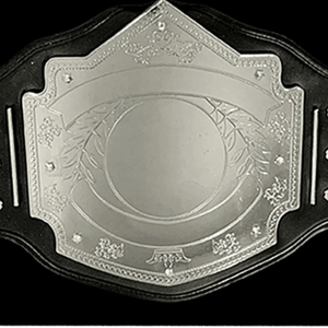 เข็มขัดแชมป์แบบกำหนดเอง แผ่นโลหะสีเงิน หนังแท้ สำหรับมวย MMA มวยปล้ำ - Product Image 6