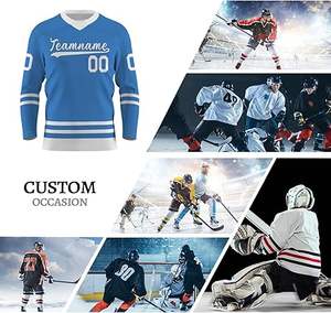 เครื่องแบบฮ็อกกี้น้ำแข็งไซส์พิเศษสำหรับผู้ใหญ่เครื่องแบบฮ็อกกี้น้ำแข็งออกแบบโลโก้ของคุณเอง - Product Image 1