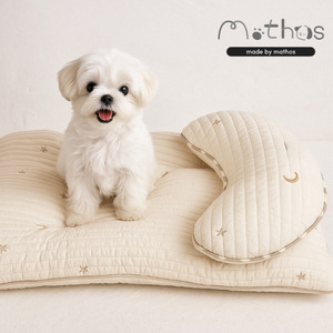 Letto doppio lato per animali domestici e cuscino con accessori per cuscini in tessuto di cotone e pigmento per un sonno confortevole - Product Image 5