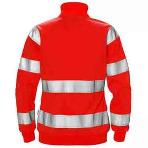 Hot Selling Hi Vis Reflective Waterproof Windproof Canvas Hooded <b>Work</b> <b>Jacket</b> Safety <b>Construction</b> Outerwear Unisex Best Front - Product Image 2