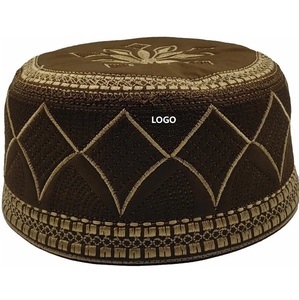 Chapeaux musulmans islamiques Topi maille élégant arabe Qatar chapeaux élégants musulmans conception imprimée personnalisée porter la tête en prière - Product Image 2