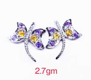 Pendientes de aro de aleación chapados en plata de alta calidad de Dubái, joyería de moda de estilo bonito para fiestas y compromisos, forma de gancho - Product Image 4