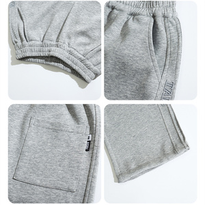 กางเกงฤดูใบไม้ผลิลำลองสำหรับเด็กใส่ได้ทั้งชายและหญิงกางเกงกีฬาทรงตรงกางเกงขายาวทรงหลวมและแนวสปอร์ตย้อมสีเรียบ - Product Image 6