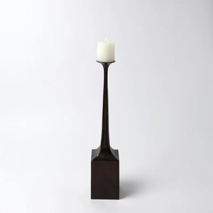Candlestick <b>Holder</b> features a sleek and modern design constructed from cast <b>bronze</b> with a dark brown <b>Holder</b> Modern - Product Image 4